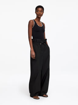 Pantalones con cintura paperbag - H&m фото 5