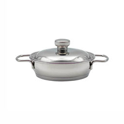 Сковорода "Традиция" 0,5л, 160мм, ТРС, КМ, ручки - 2кор г.Аша 3с108 /АМЕТ/