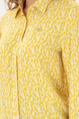 Женская желтая рубашка с длинным рукавом Неожиданная скидка в корзине - U.s. polo assn фото 7