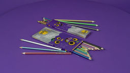 Лео Играй Набор трехгранных карандашей металлик LGMCP-12 заточенный 8 х 12 цв - Vista-artista фото 5