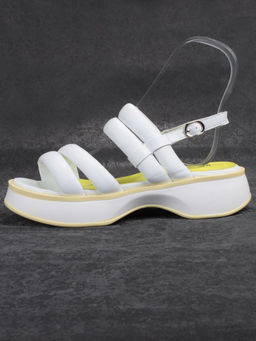 08-PEL266-2 WHITE Босоножки женские (натуральная кожа)