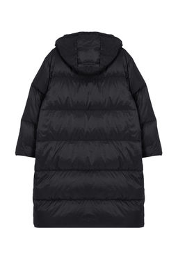 Siyah Oversize Kaz Tuylu Su Iticili Uzun Sisme Mont TWOAW25MO00103 - Trendyolmilla фото 7