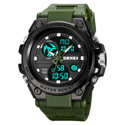 Часы наручные Skmei мужские электронные спортивные 2031army-green