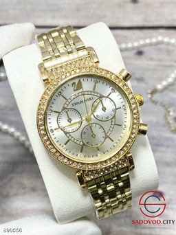 женские часы с кварцевым механизмом и металлическим браслетом - Bruno фото 28