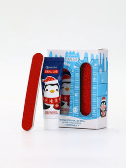 Подарочный набор новогодний Тёплой зимы, крем для рук, 30 мл и пилка для ногтей, URAL LAB