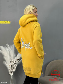 Худи женское на флисе оверсайз - Bruno фото 6