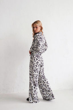 9438 Костюм летний с чёрно-серым принтом - Martichelli фото 7