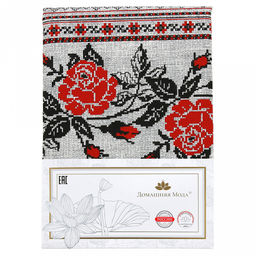 Скатерть 180х145см "Розовое утро", длина стола до 140см, на 6 персон, хлопок "Оптима" 171г/м2, упаковка классическая 28х41см, "Домашняя мода" (Россия)