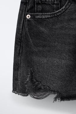 FALDA DENIM ROTOS / Negro - Zara фото 4