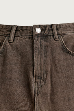 JEANS SLIM CROPPED FIT / Marr?n - Zara фото 8