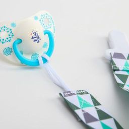 Держатель для соски - пустышки на ленте Геометрия - Крошка я фото 5