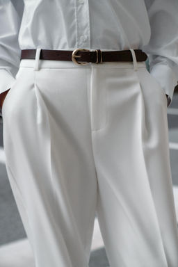 DARTED TROUSERS WITH BELT - Zara фото 29