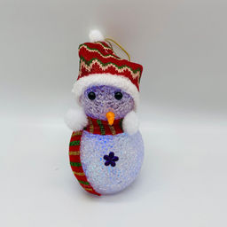 Елочная игрушка - Снеговик 20 см 12 шт в уп (свет) (арт. 6210-8) - Ип лебедев о.ю фото 2