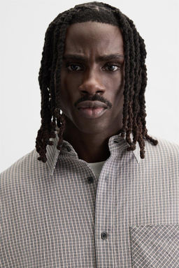 TEXTURED CHECK SHIRT - Zara фото 5