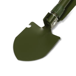 Лопата туристическая, складная, L=41 см, мотыжка, прорезиненная рукоять, в чехле, Greengo