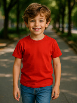 Футболка детская красная