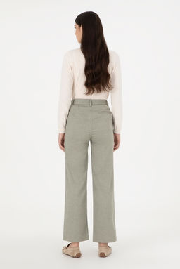 Женские брюки цвета хаки из парусины - U.s. polo assn фото 4