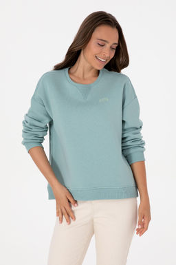 Kad_n Mint _ardonlu Bisiklet Yaka Basic Sweatsh_rt Sepette S_rpriz _ndirim