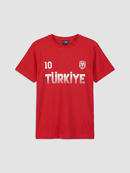 T?rkiye Bask?l? Erkek ?ocuk ?ortlu Pijama Tak?m?