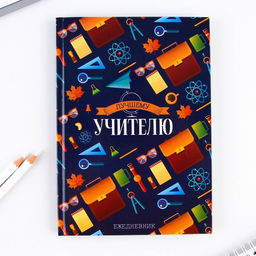 Ежедневник в подарочной коробке Лучшему учителю, формат А5, 80 листов, твердая обложка