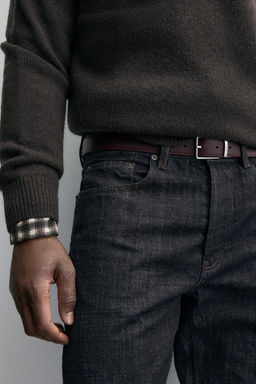 REVERSIBLE LEATHER BELT - Zara фото 10