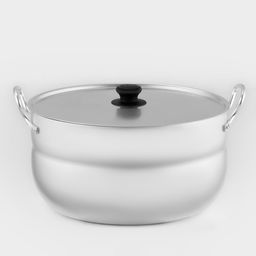 Цена за 2 шт. Кастрюля, 10 л, d=30 см, с крышкой, штампованный алюминий, серебристая