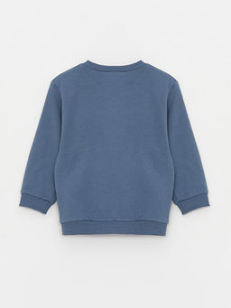 Bisiklet Yaka Uzun Kollu Bask?l? Erkek Bebek Sweatshirt 2li - Waikiki фото 3