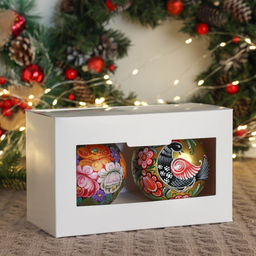 Набор из 2-х ёлочных шаров d=10 см Вдохновение - Simaland фото 5