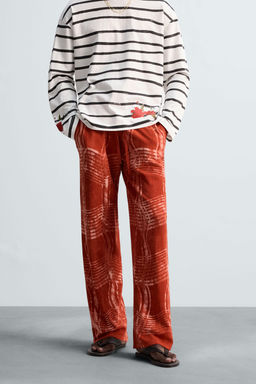 GRAPHIC PRINT KNIT TROUSERS  OTIS KWAME KYE QUAICOE - Zara фото 11