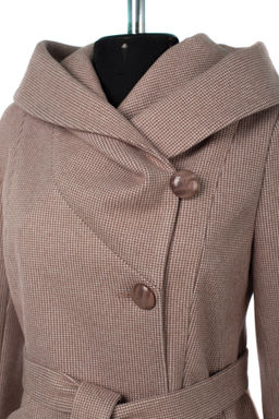 01-10733 Пальто женское демисезонное (пояс)