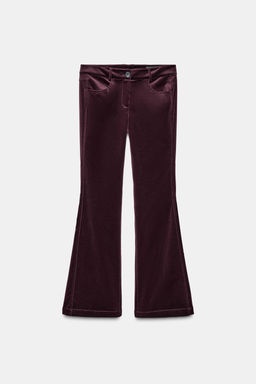 FLARE VELVET TROUSERS ZW COLLECTION - Zara фото 6