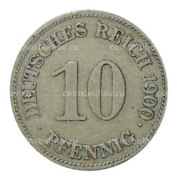 10 пфеннигов 1900 года E Германия