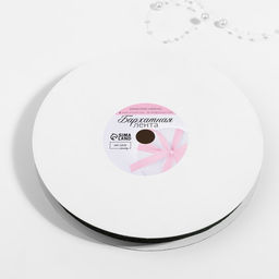 Лента бархатная, с золотым люрексом, 15 мм, 18 1 м, цвет зелёный №165 - Арт узор фото 2