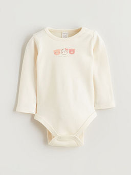 Bisiklet Yaka Uzun Kollu Bask?l? K?z Bebek ??t??tl? Body Pantolon ve Sa? Band? 3l? Tak?m