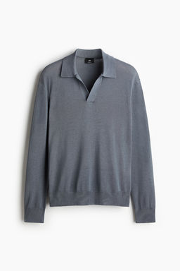 Regular Fit Fine-knit polo shirt - H&m фото 7