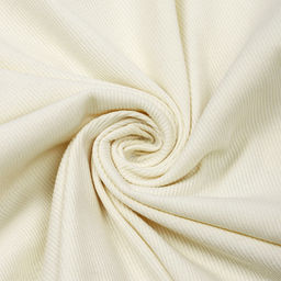 Кашкорсе Поликоттон стрейч 250г/м? RIB 2*2 шир.130см цв.S801 молочный в нарезке 3м