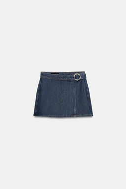 FALDA PANTAL?N Z1975 CRUZADA DENIM HEBILLA / Azul - Zara фото 7