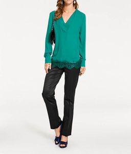 Блузка, изумрудная - Ashley brooke фото 3
