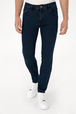 Erkek Koyu Mavi Jean Pantolon