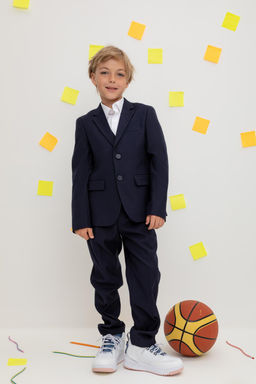 ТК 46142/темно-синий брюки для мал - Crockid фото 4