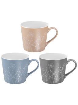 Набор кружек 3 пр. 400 мл 13*9,5*9 см Полевые цветы, разноцветные, фарфор - Elan gallery фото 3