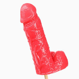 Леденец на палочке XXL Морковка, вкус: клубника, 140 г - Фабрика страсти фото 4