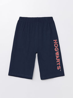 Beli Lastikli Bask?l? Erkek ?ocuk Pijama ?ort