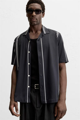 STRIPED STRETCH SHIRT - Zara фото 5