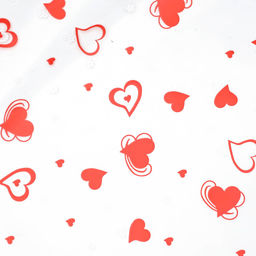 Пленка цветная Валентин , 70 см красно-белый - Simaland фото 2