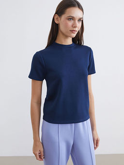 Dik Yaka Soft Touch Kad?n Ti??rt