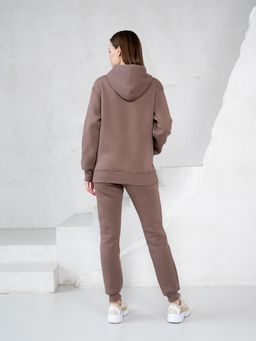 теплый Костюм футер 3-х нитка НАЧЕС коричневый - Binita фото 13