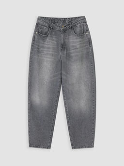 Barrel Fit Kad?n Jean Pantolon