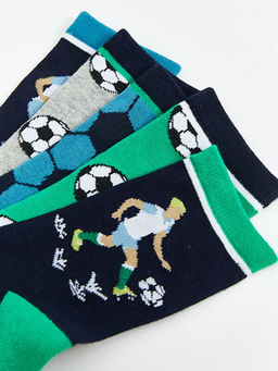 Desenli Erkek ?ocuk Soket ?orap 5li