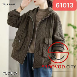 Женская хлопковая куртка с карманами, на молнии - Bruno фото 6